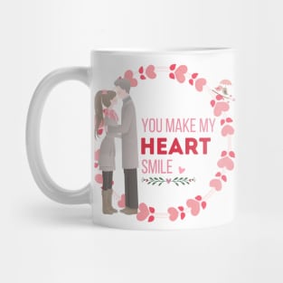 Valentine, you make my heart smile. Mug
